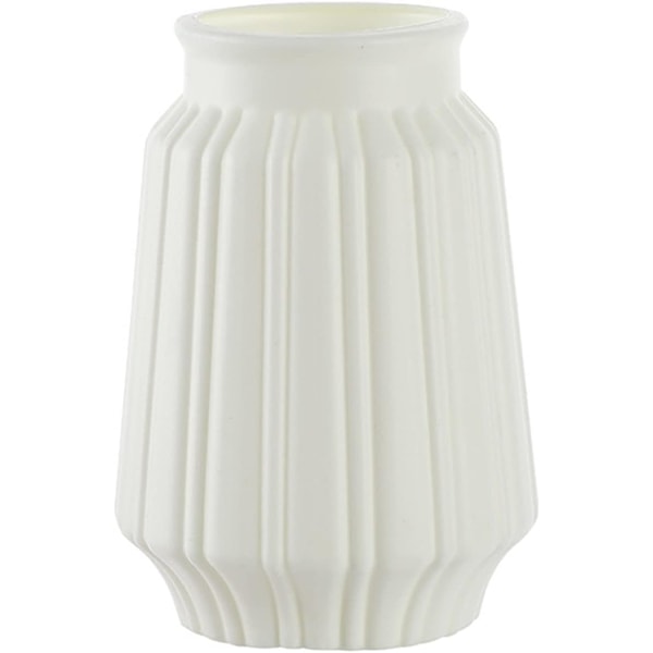 Nordiska Färgade Plastvaser Kreativa Kamelia Våta och Torra Ornament Imitation Glasyr Imitation Keramik Osplitterlig Blomma