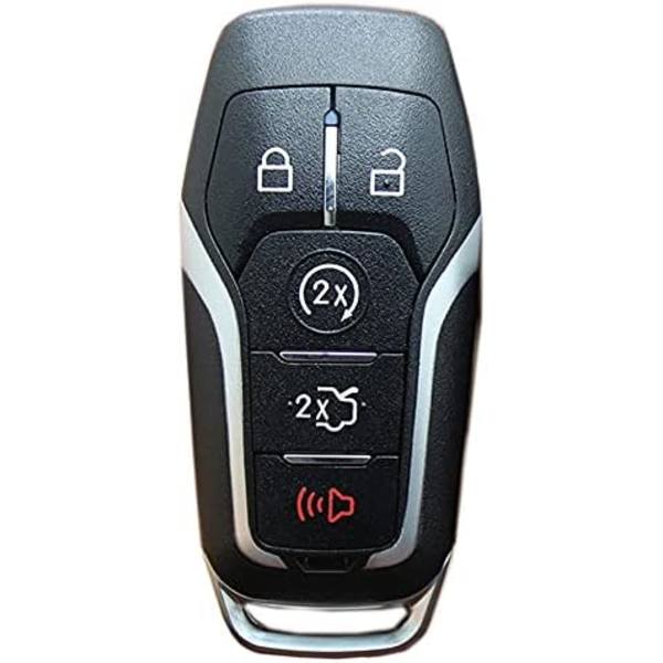 Ersättningsnyckel för nyckelfri åtkomst Smart Key Fob Skal Passar Ford F150 Fusion Explorer Mustang Lincoln MKZ MKC 5 Knappar
