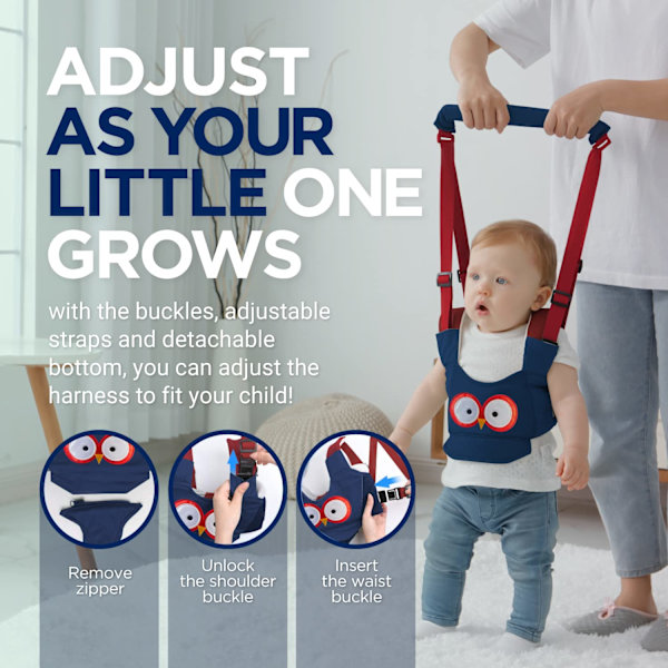 (Blå) Baby Walker Carrier - Håndholdt Børne Walker Hjælpemiddel - Toddler Baby Walker Carrier Assist Bælte - K