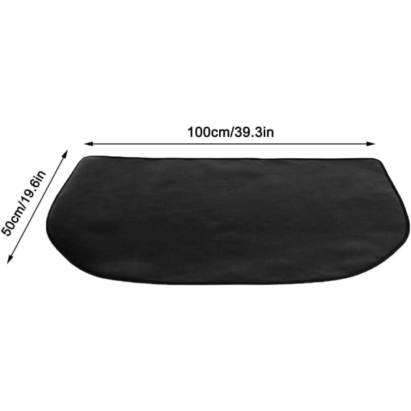 (100 x 50 cm) Multi-lags brandhæmmende måtte, pejs gulvmåtte