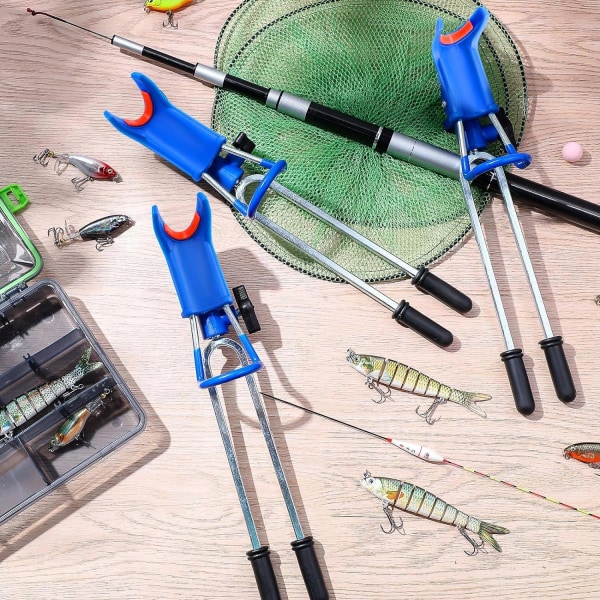 4 stk fiskestang holdere for bankfiske stang holdere 360 graders justerbar rustfri