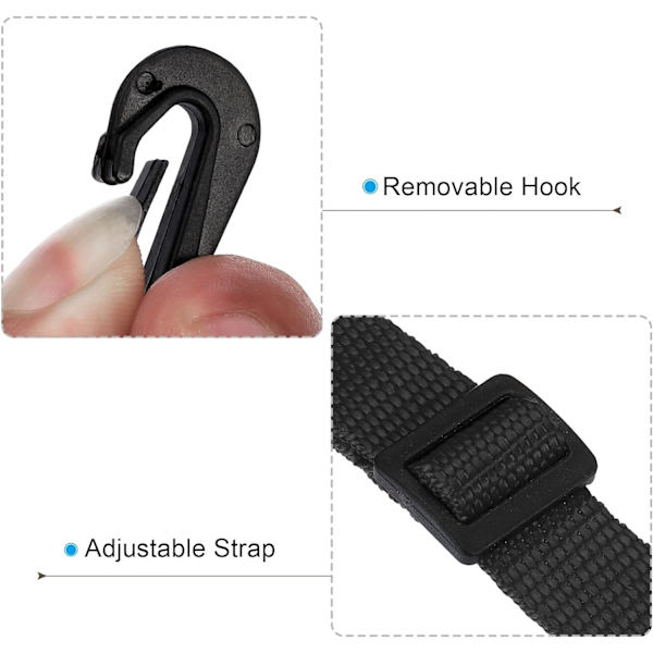 20mmx1,5m ersättningsaxelrem, 2-pack justerbar vridbar Cl