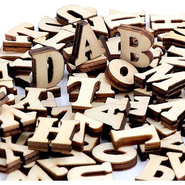 100 st träsiffror hantverksdekoration små trähem inredning barn pedagogisk leksak Alphabet