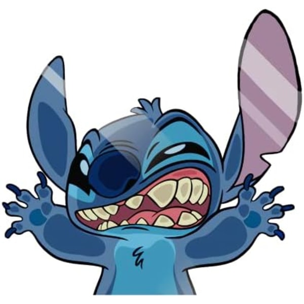 Stitch Hauska Lasin Lyöminen Piirretty Anime Vinyyli Tarra Autoon/Kuorma-autoon/Kannettavaan Tietokoneeseen