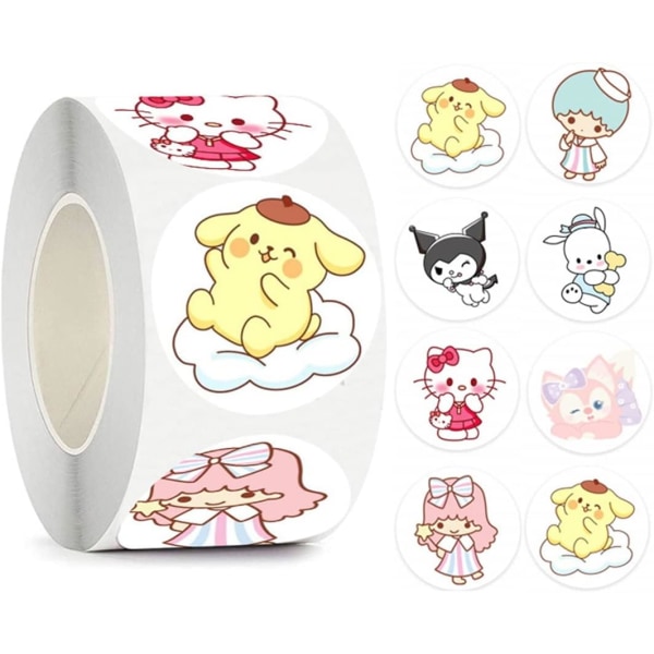 500 stk Cartoon Stickers Presenter Anime Stickers Cartoon Craft Box