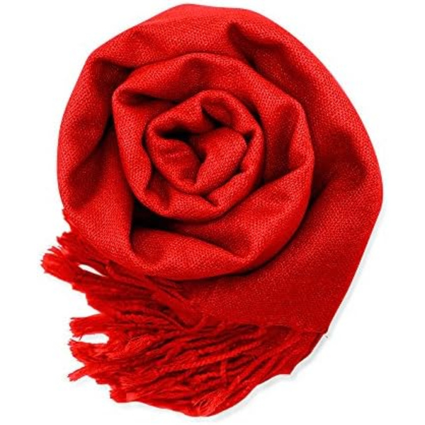 Myk Pashmina-sjal for kvinner, vinter-sjal, wrapsjal, damemote i ensfargede farger
