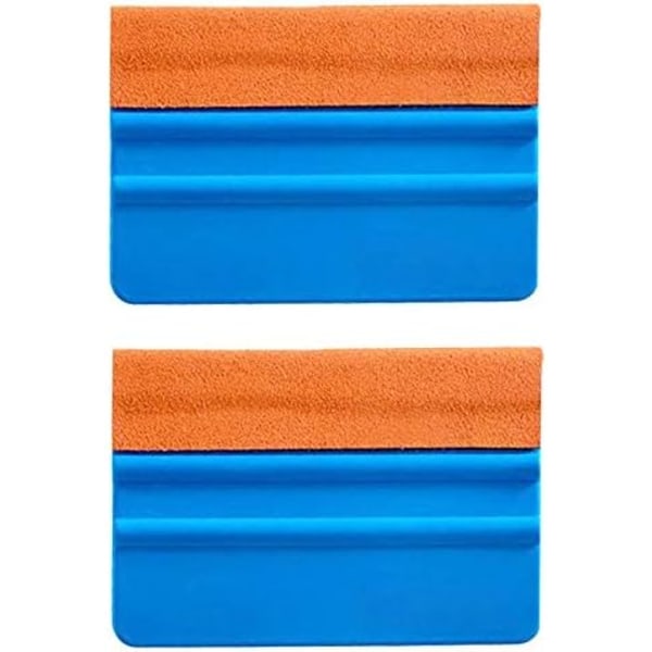 7x10cm Högkvalitativ Skrapa med Mockakant för Bilvinylfoliering Tålig Fönsterfilmskrapa Dekal Skrapa(