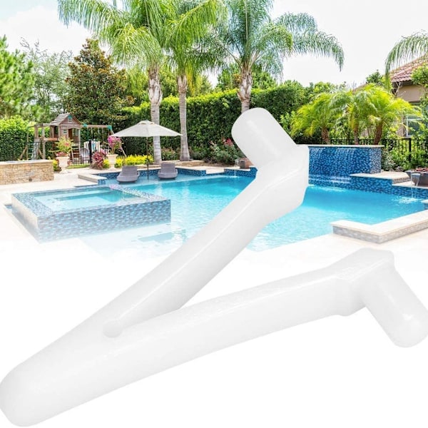 6 st Pooltillbehör Fjäril V-klämma för Pool Spa Borste Lövhåv Lövskummare Dammsugarmunstycke för Poolrengöring