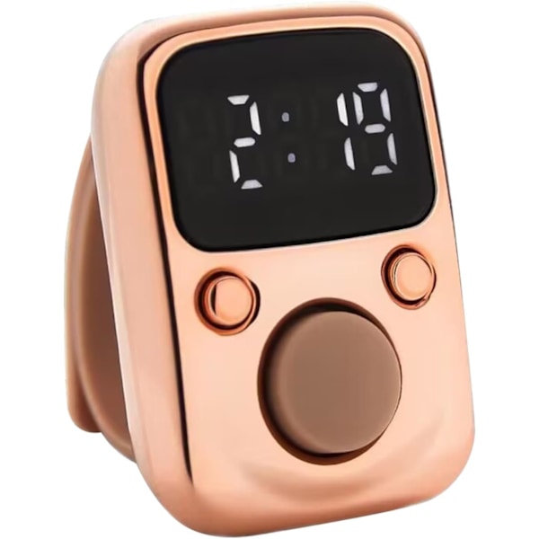 1 stk. Talletæller Klikker Fingerdisplay Manuel Tælling Tally Klikker Timer Fodboldtæller USB Opladning Dekompression