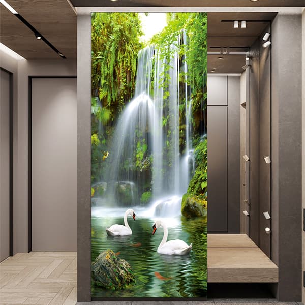 (38,5*200cm*2st) 3D-effekt affisch dörrklistermärke 38