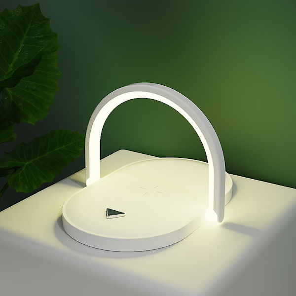 3 i 1 Trådløs Oplader LED Berøringsnatlampe Sengelamper