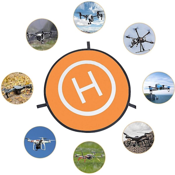 Drone Landing Pad, 22\"/55cm Vandtæt Bærbar Foldbar Helipad