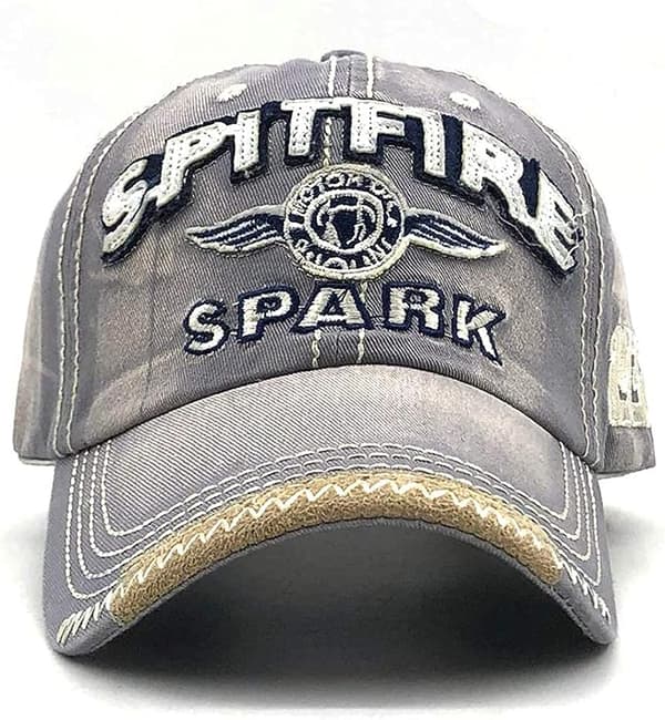 Vintage Baseball Cap Mænd Spark Letters Cap Snapback Hip Hop Flat
