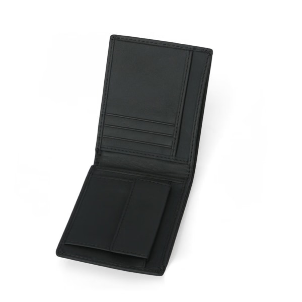 black Men's Cloudy Trifold Wallet Brush anti-theft RFID head