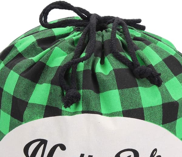 2 stk. Julemandssæk Julepynt Lærred Julemandssæk med snore