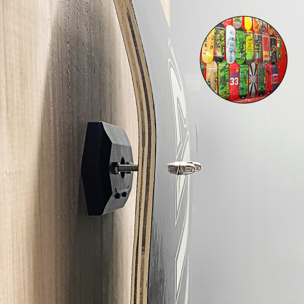 2 stk Skateboard Veggstativ Skateboard Display Stativ Vertikal a