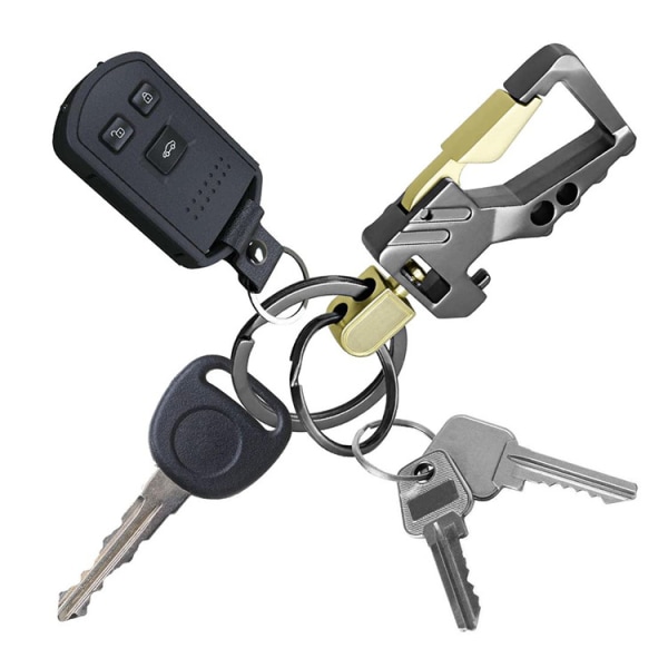 2 stykker porte-clés pour hommes mousqueton porte-clés voiture p