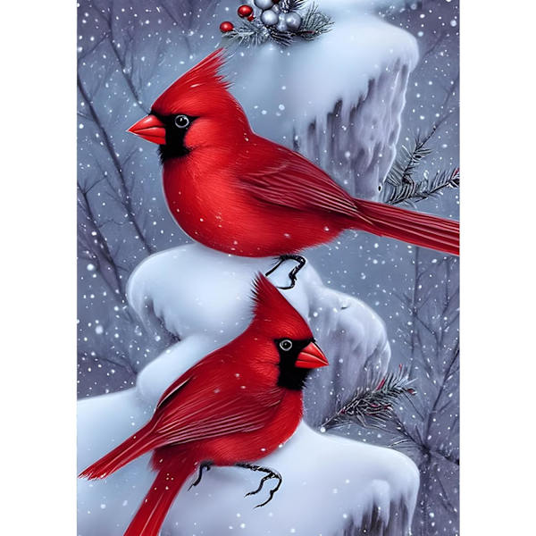 Jultema 5D diamantmålning 30x40cm (stil 6)