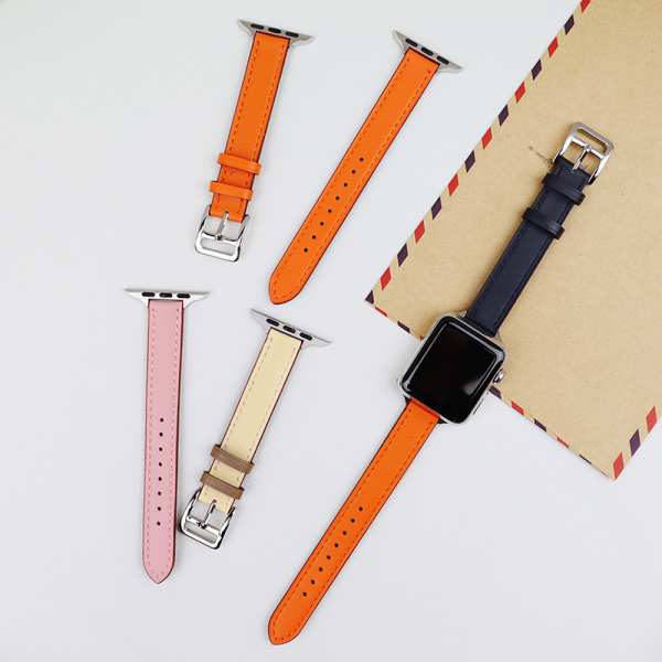 Rétro Orange Kompatibel med Apple Watch Rem 45mm 44mm 42m