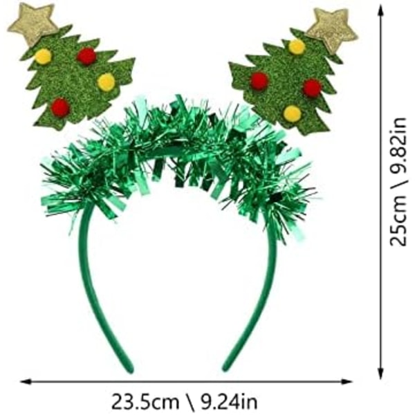 Juletrær Hodebånd Julenissen Hatt for Julenissen Antrekk Kostyme Jule Hodebånd Juletrær Hodebånd for S