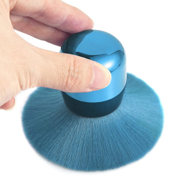 Neglebørster til fjernelse af støv, neglepulverbørste, neglebørster til rengøring af støv, egnet til makeupbørste Blue