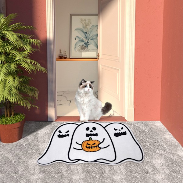 Halloween-liukumaton etuoven matto, sisä- ja ulkokäyttöön, koristeellinen oviaukon matto Halloween-koristeluun 50*80cm