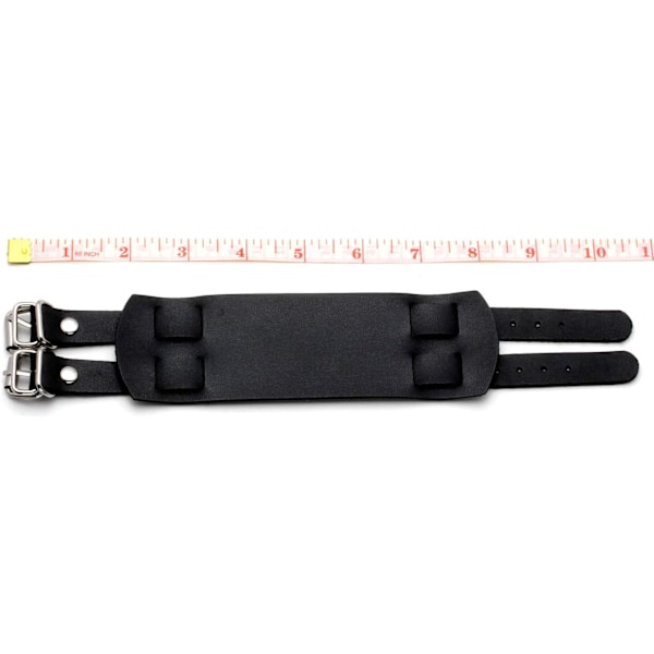 Svart Läder Punk Rock Armband Set för Män Kvinnor Nitar Armband Män