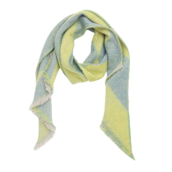 Diamantformad sjal (gul 240x40cm)