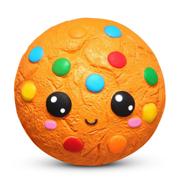 Squishies Choklad Cookies Kawaii Cookie Långsamt växande Squishies Squeeze Toys Stress Relief Soft Gif