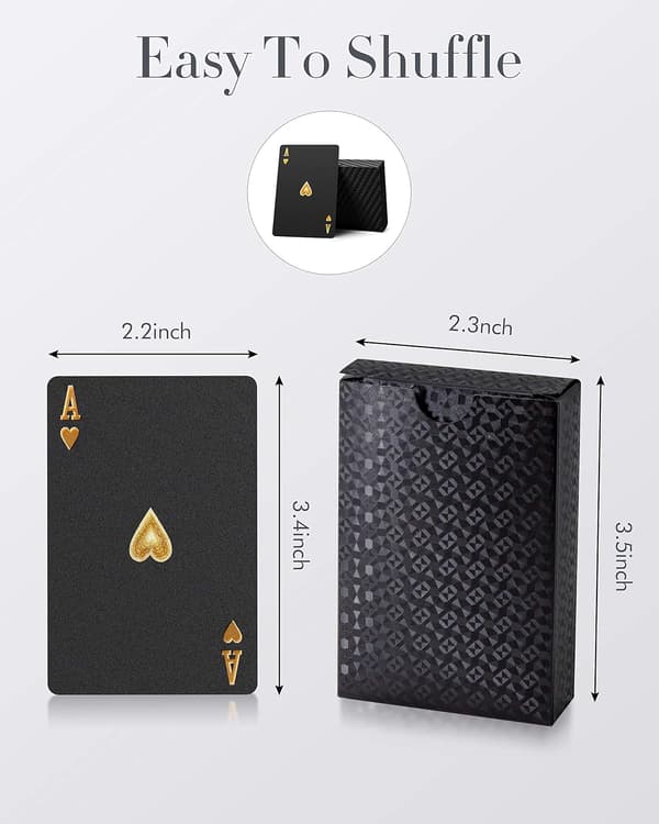 Poker-spillkort - Vanntett plast Black Diamond Novel