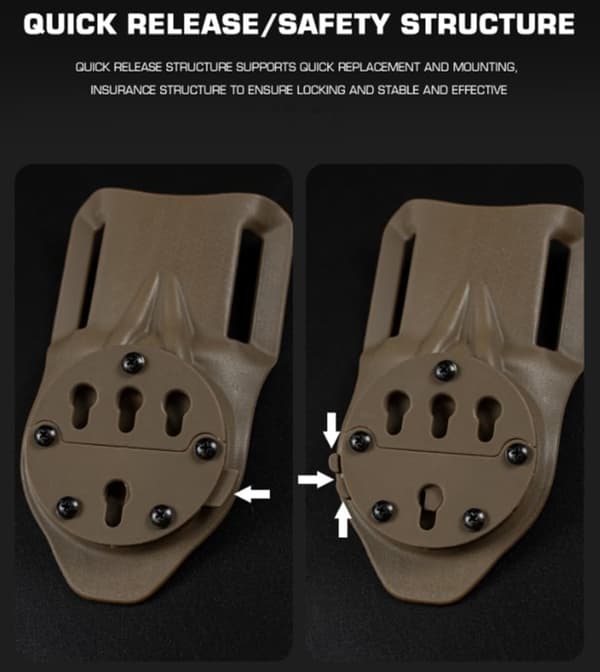 Code G Tactical RTI Duty Mount System Tilbehør Jagt Magasiner Militær Bærbar Udendørs Skydeudstyr Nylon