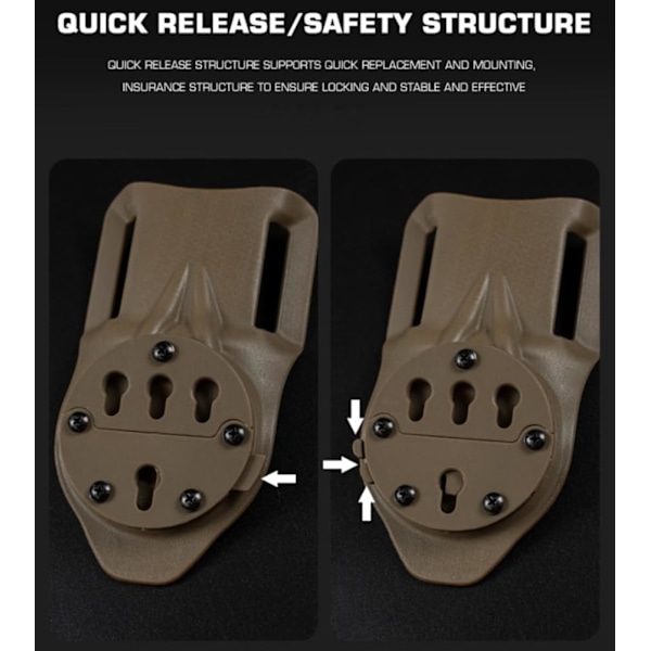 Code G Tactical RTI Duty Mount System Tillbehör Jakt Magasin Militär Portabel Utomhus Skytteutrustning Nylon
