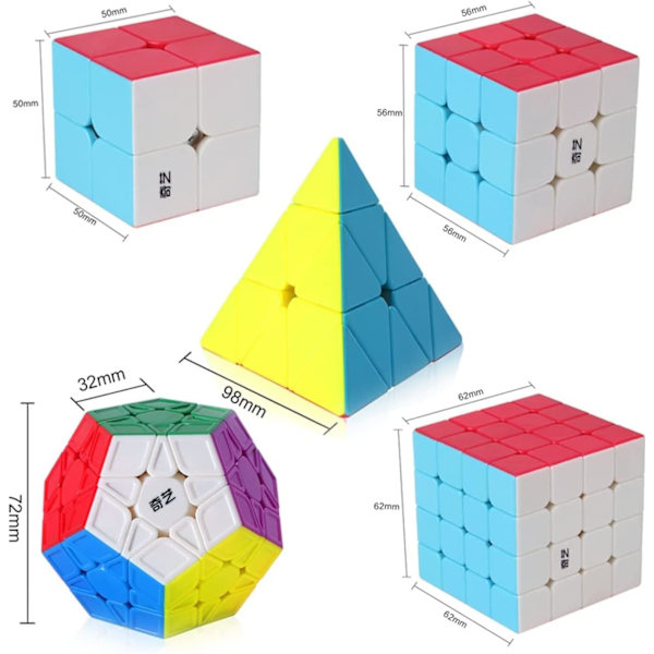 Speed ​​Cube Sæt [5 Pak]
