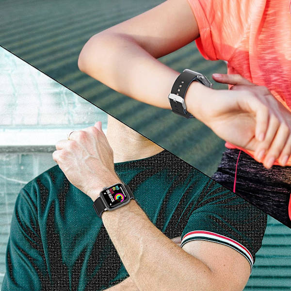 Noir Duotone Armband för Apple Watch 45mm 44mm 42mm, Armband
