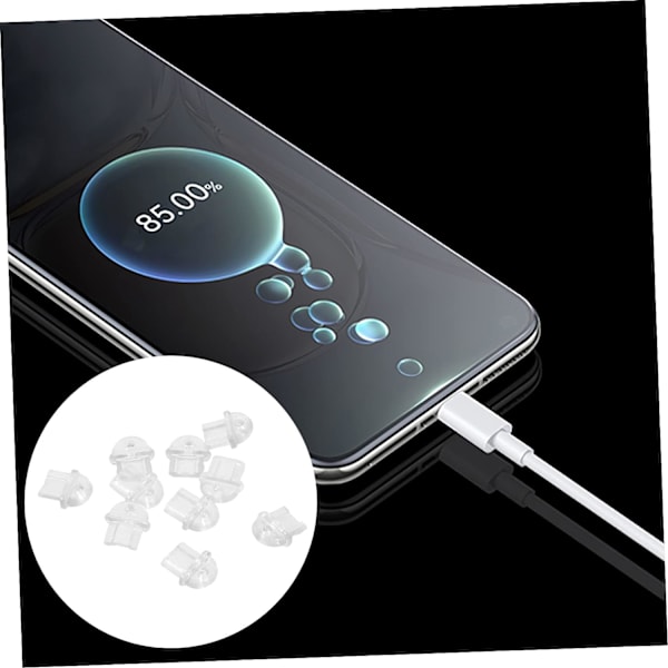 10 st dammskydd för mobiltelefoner, PVC-beslag U