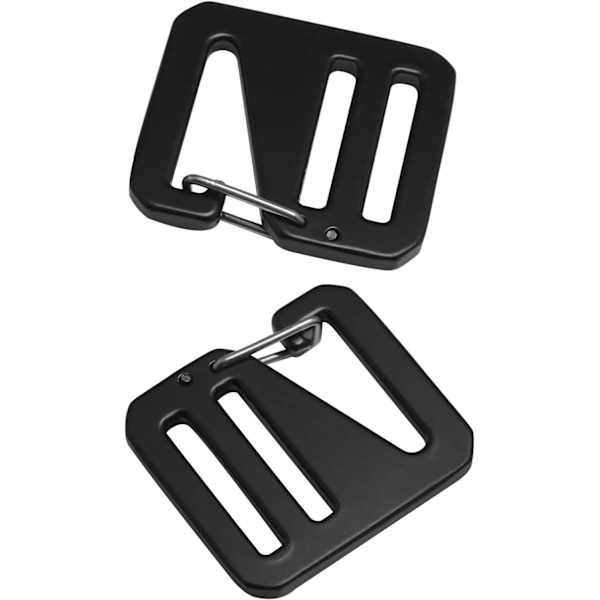 3,48×3,4×0,3cm 4-pack Fjäderbelastad Skjutdörr Justerbar Rem G-formad Spänne Aluminiumlegering Haken