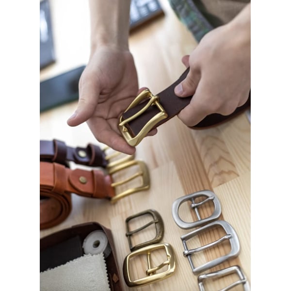 1 st 1,5 tum Bältesspänne Enkelt Spänne för Ersättning DIY Läder