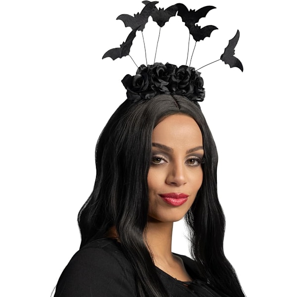 Halloween Svart Bat Huvudband, Svart Universal Bat Hårslinga för Vuxen, Ungdom Halloween Cosplay Kostymtillbehör