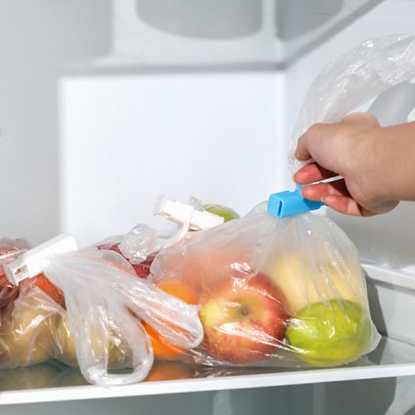 10 kpl Ruokaklipsuja, Siruklipsuja, Helppokäyttöisiä Leivänpussiklipsuja, Kosteudenpoistoklipsuja, Monikäyttöisiä Pussiklipsuja Ruokalle & Leivän Sulkemiseen (Pi