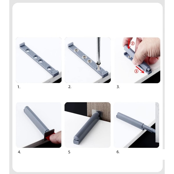(10 stk) Trykk for å åpne magnetiske låser Push-Open Magnetic Lat