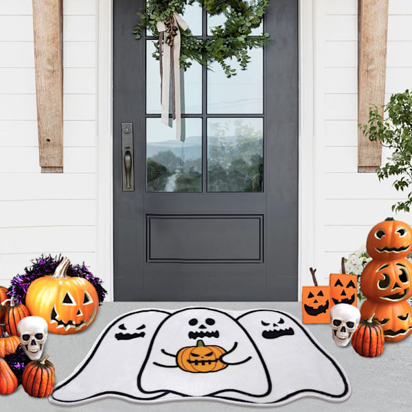 Halloween-liukumaton etuoven matto, sisä- ja ulkokäyttöön, koristeellinen oviaukon matto Halloween-koristeluun 50*80cm