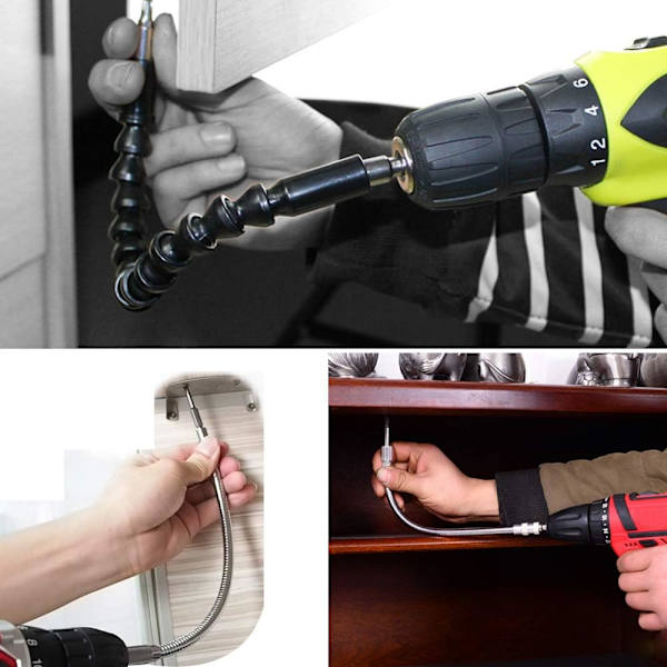 4-pack flexibel elektrisk borrbitförlängningsstång, elektrisk borr