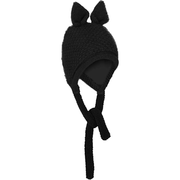 1 stk Kvinners Peruansk Vinter Pompom Beanie Hatt  Fôret Snø Varmt Hodeskallehette for Jul