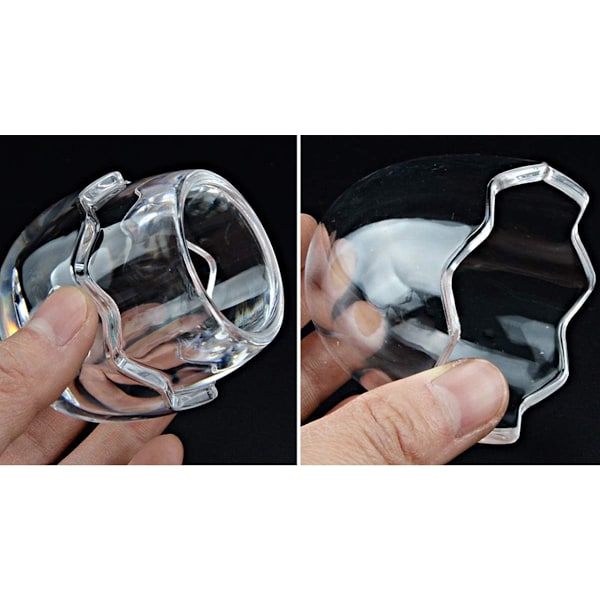 st Klar Akryl Tandpetare Dispenser med Äggformat Lock