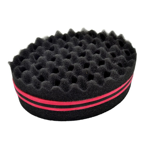 Hårsvampborste, Afro Curl Sponge Brush för lockar Dread Coils H