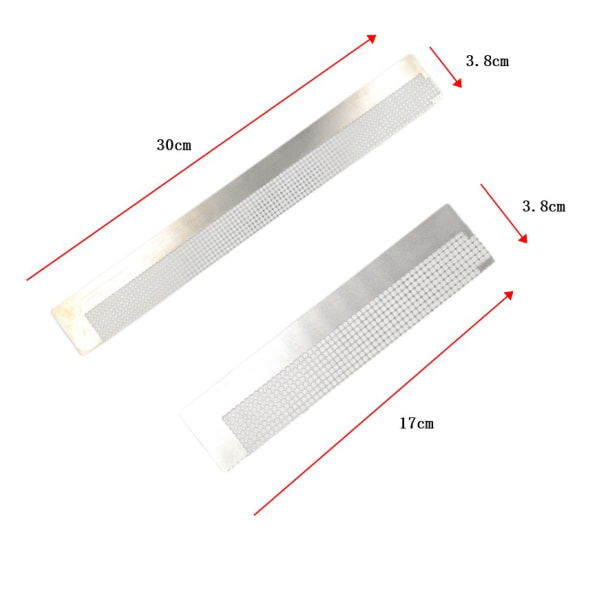 2 stk. Diamantmaleri Lineal i Rustfrit Stål Diamantmaleri Lineal Maleri Diamant Mesh Lineal M