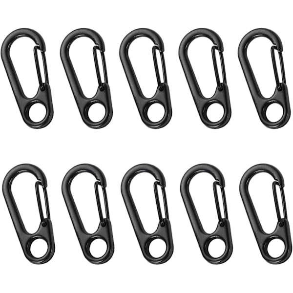 Mini Karabiner, Mini Nøkkelring Karabiner, Metall Fjærspenne, Mini Metall Ryggsekkspenne, Nøkkelring Karabiner for Camping/Hike