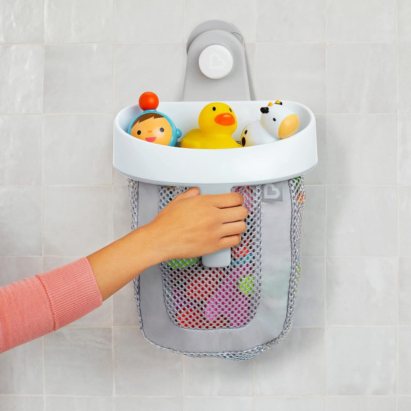Super Scoop-badenet til legetøjsopbevaring, aftagelig kurv, babytaske,
