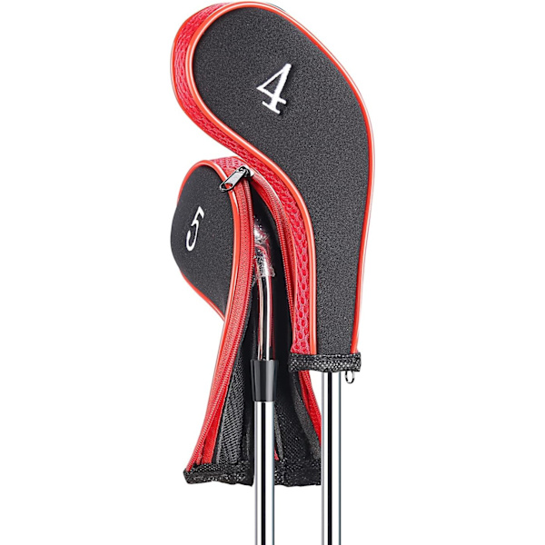 10 st/set Neopren dragkedja golfklubbsjärn huvudskydd järn Co
