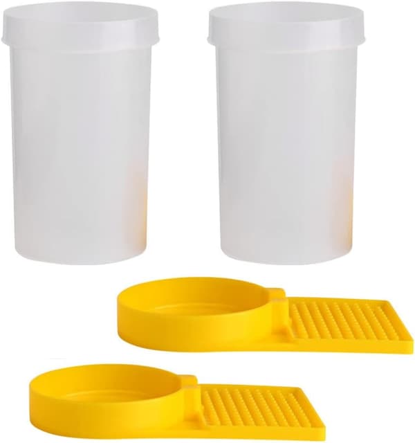 2-pack Bi Vattendispenser Plast Bi-matare Biodlingsutrustning Tillbehör